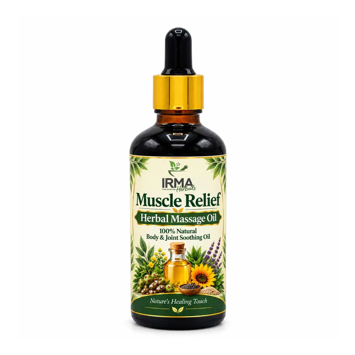 Muscle Relief Herbal Massage Oil